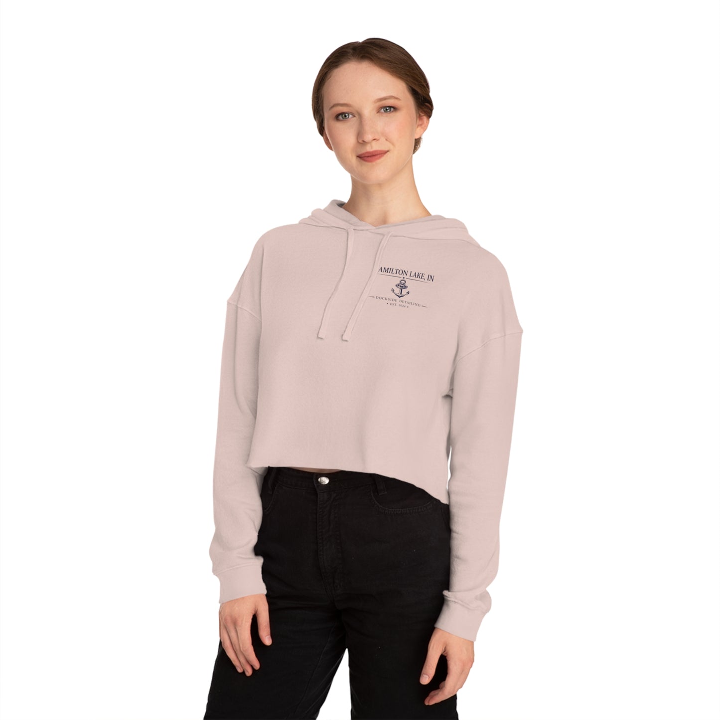 Hamilton Lake - Women’s Cropped Hooded Sweatshirt