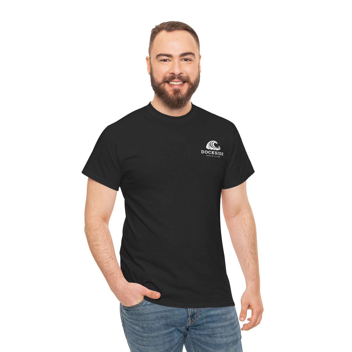 DockSide Detailing- Weekend Starts at the Water Unisex Heavy Cotton Tee