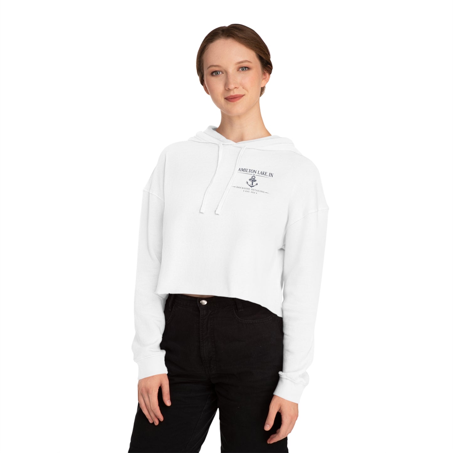 Hamilton Lake - Women’s Cropped Hooded Sweatshirt