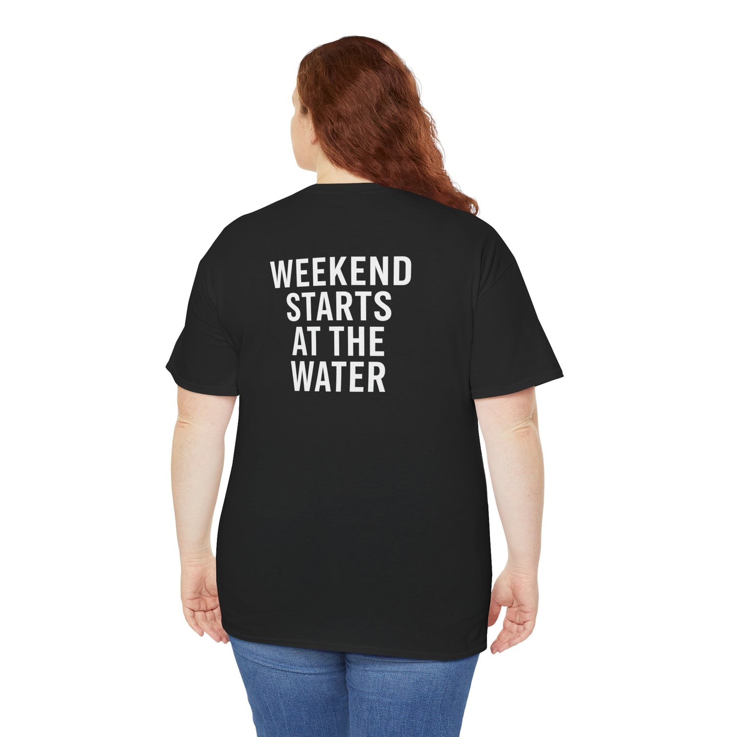 DockSide Detailing- Weekend Starts at the Water Unisex Heavy Cotton Tee