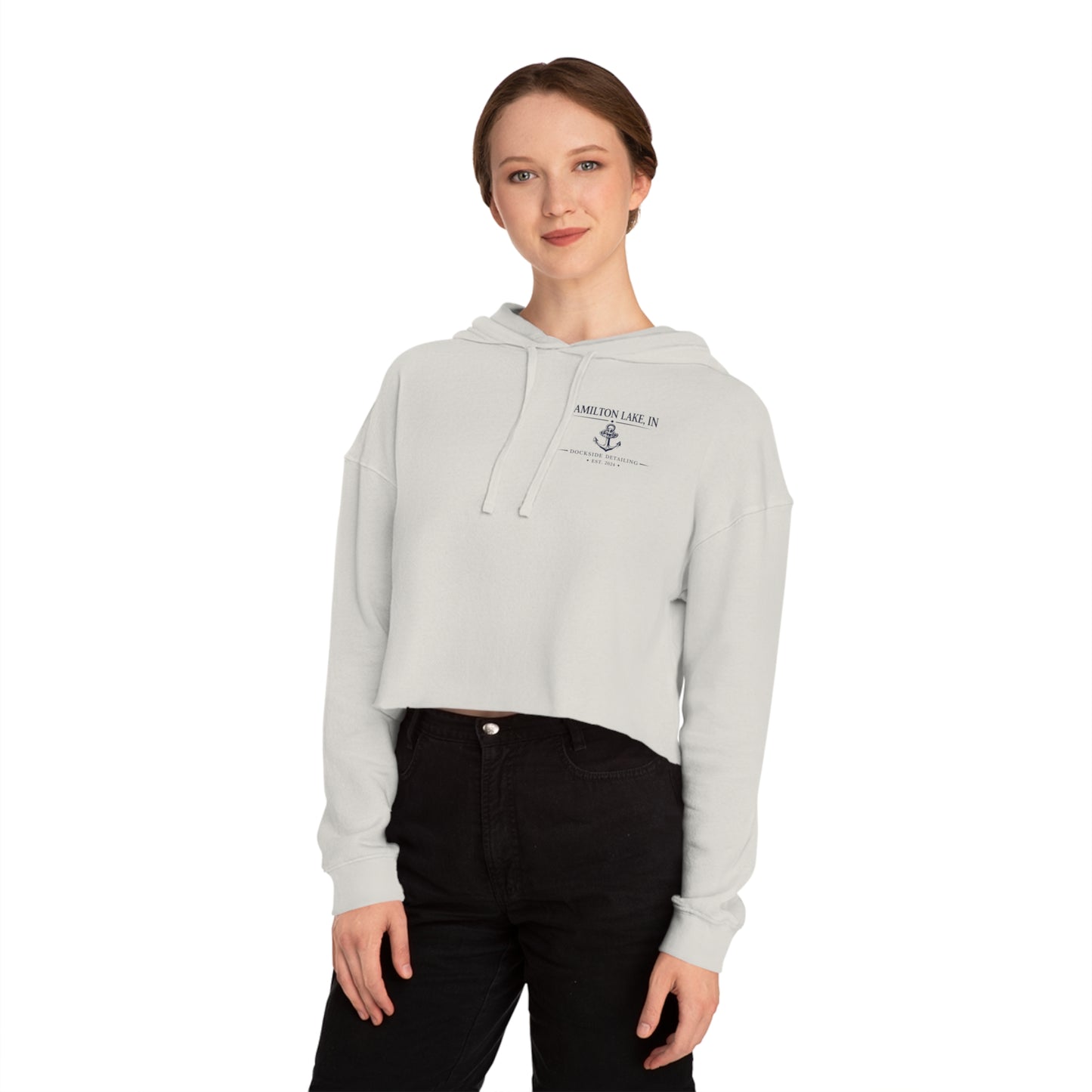 Hamilton Lake - Women’s Cropped Hooded Sweatshirt