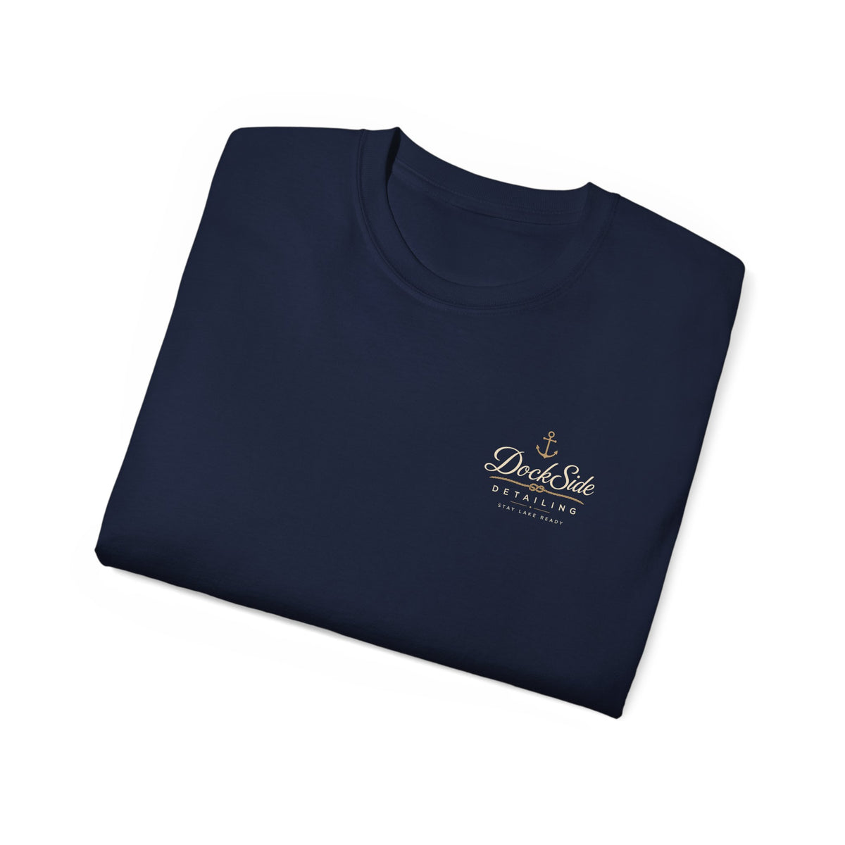 Dockside Detailing Tee — Lakefront Heron T‑Shirt