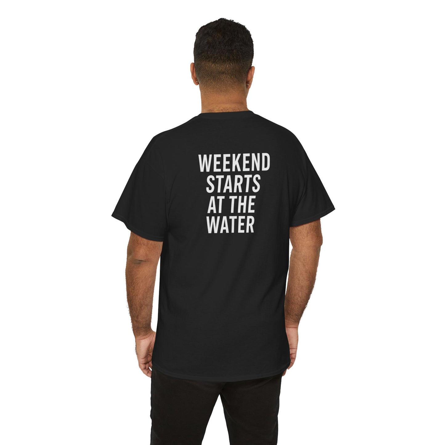 DockSide Detailing- Weekend Starts at the Water Unisex Heavy Cotton Tee