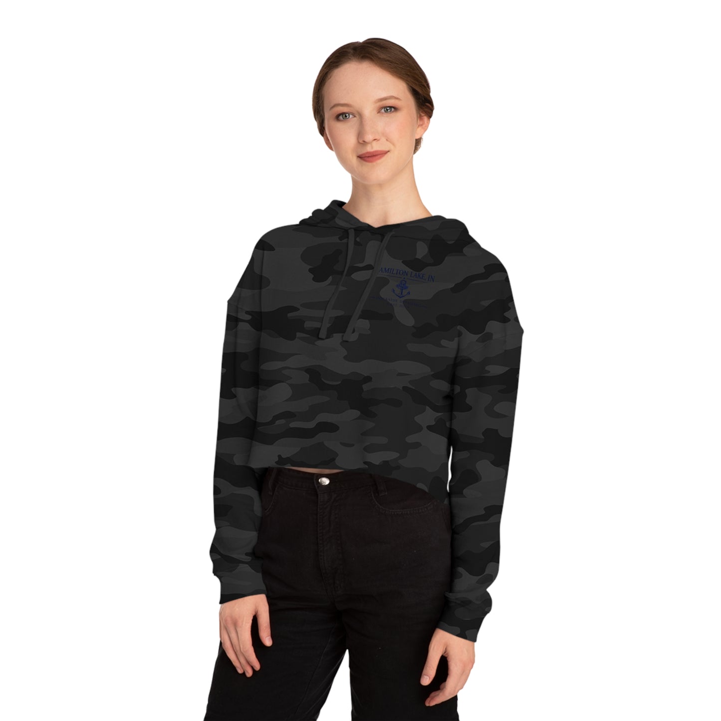 Hamilton Lake - Women’s Cropped Hooded Sweatshirt