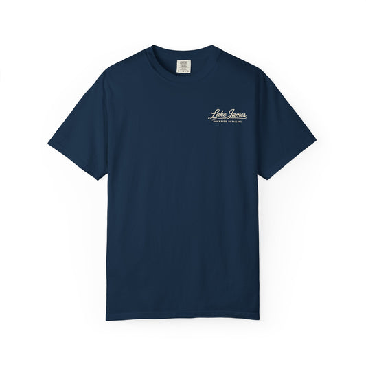 Lake James Paddle Tee  Navy
