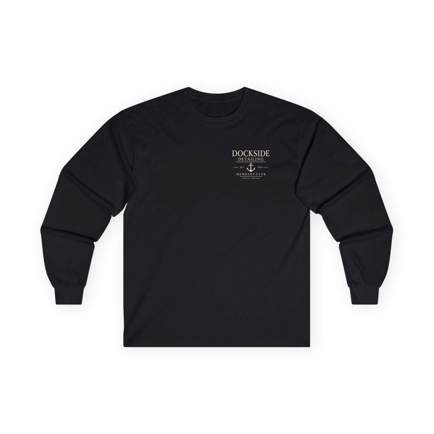 Dockside Detailing Long Sleeve Tee — Members Club Anchor Shirt
