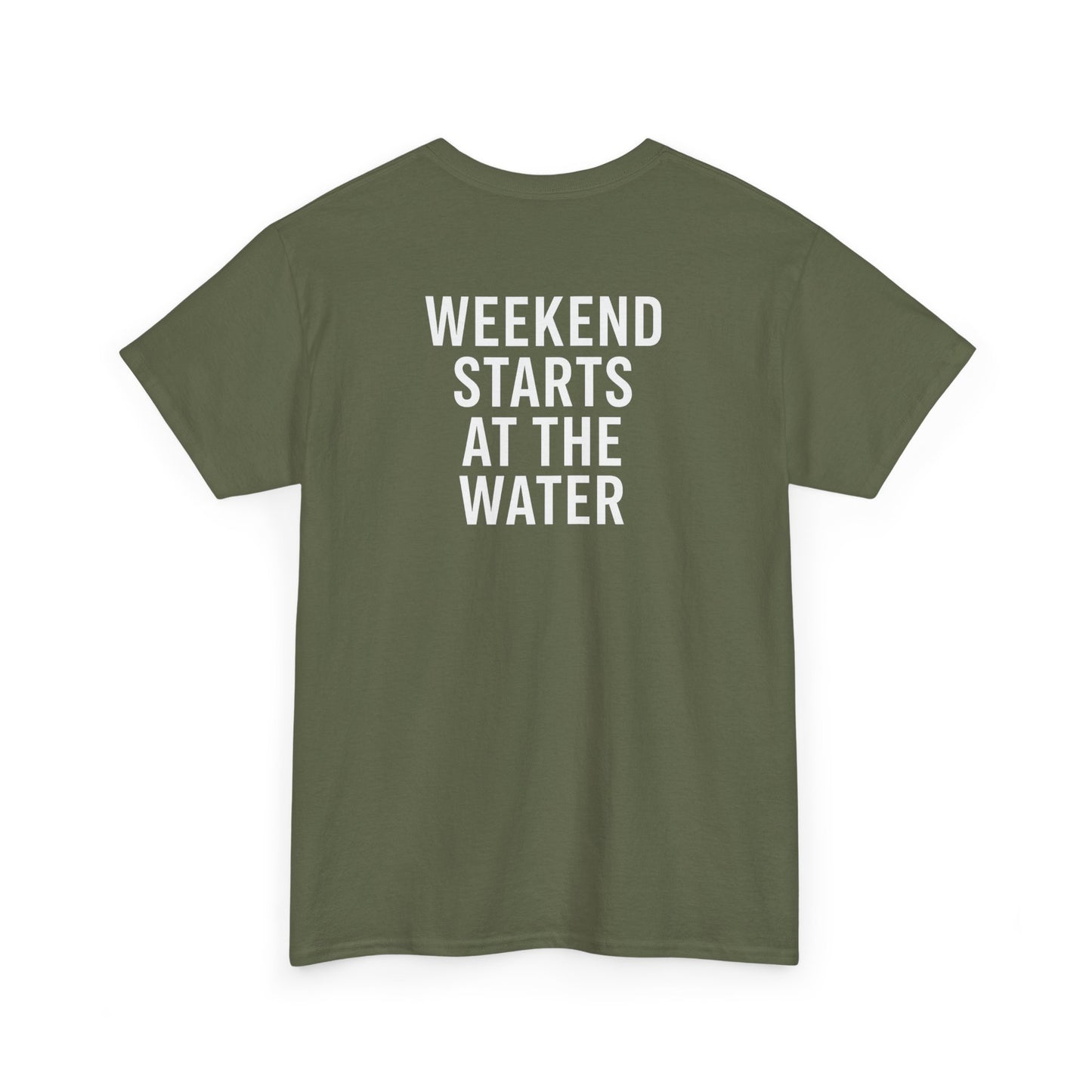 DockSide Detailing- Weekend Starts at the Water Unisex Heavy Cotton Tee