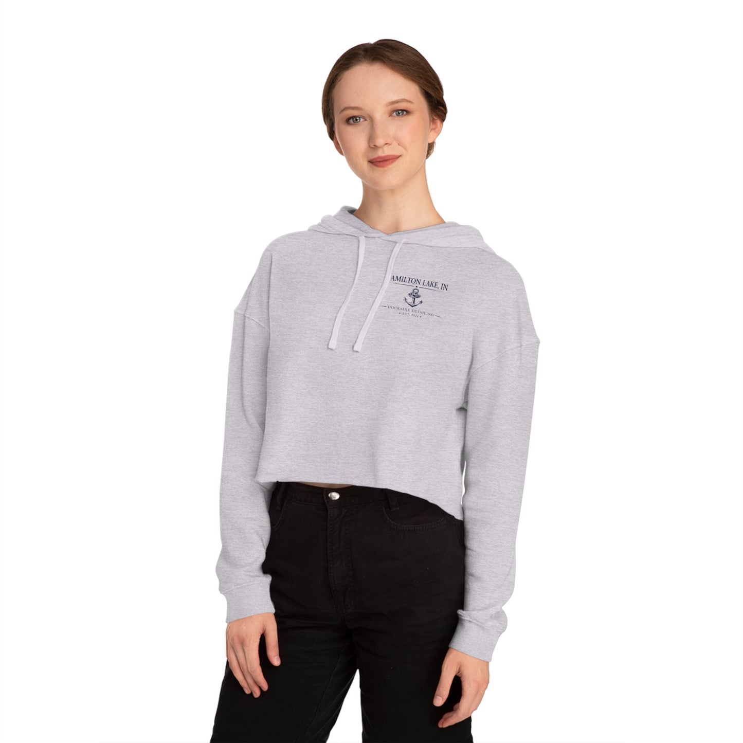 Hamilton Lake - Women’s Cropped Hooded Sweatshirt