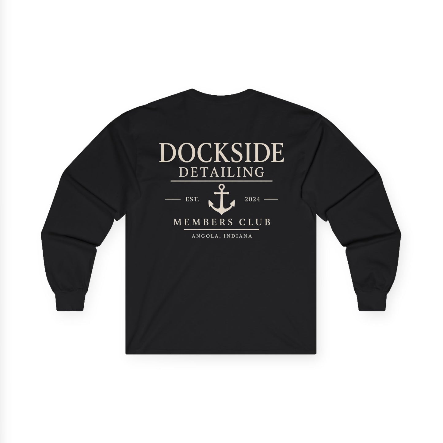 Dockside Detailing Long Sleeve Tee — Members Club Anchor Shirt